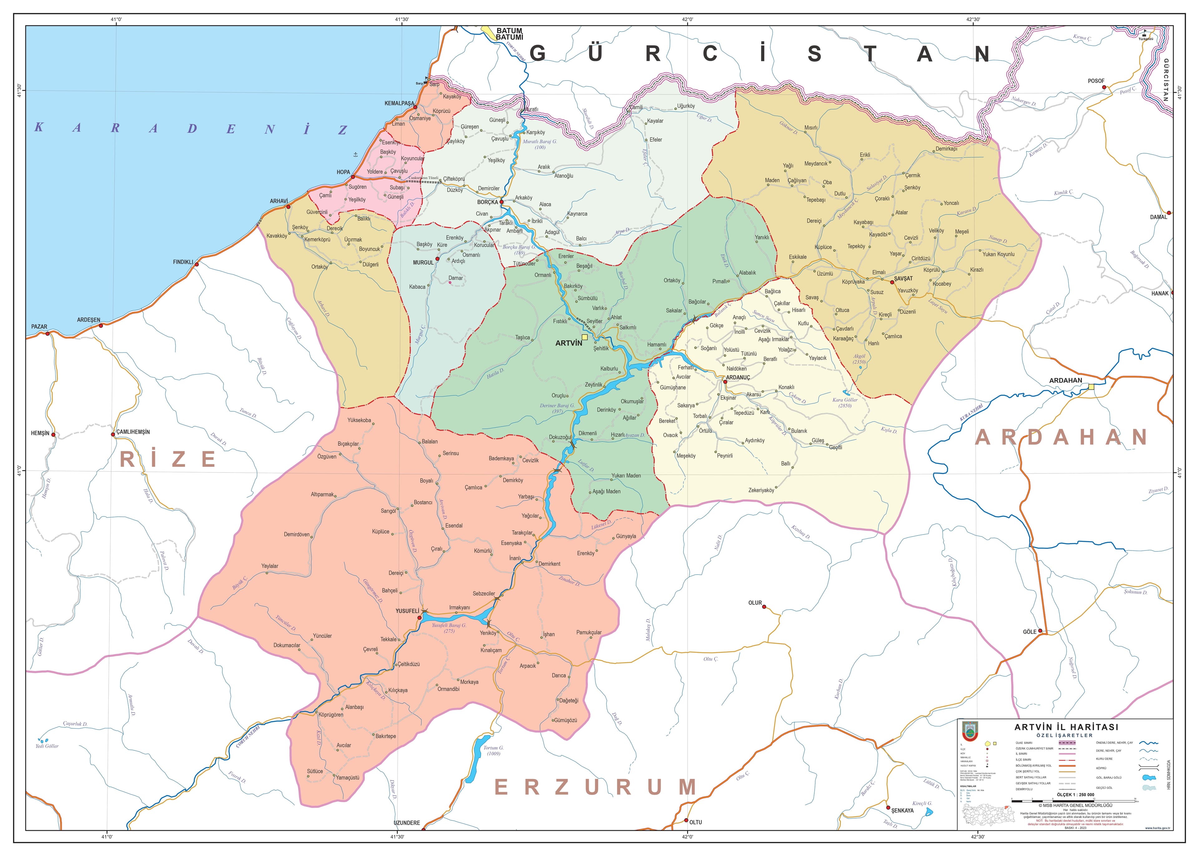 Artvin Haritası